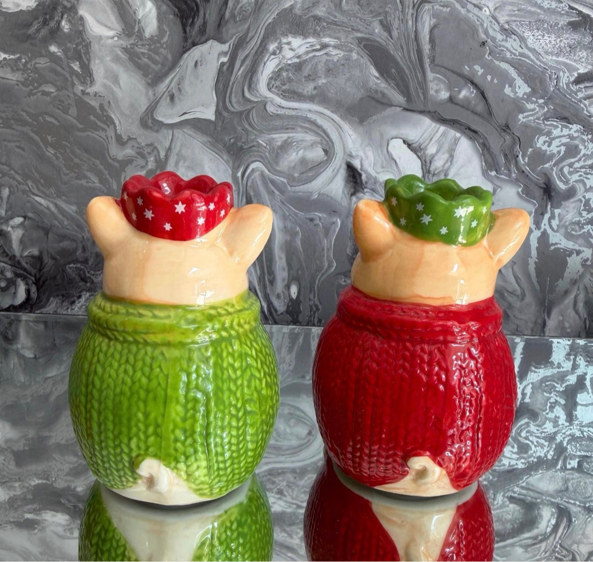Christmas Pigs in Blankets Salt & Pepper Shaker Set