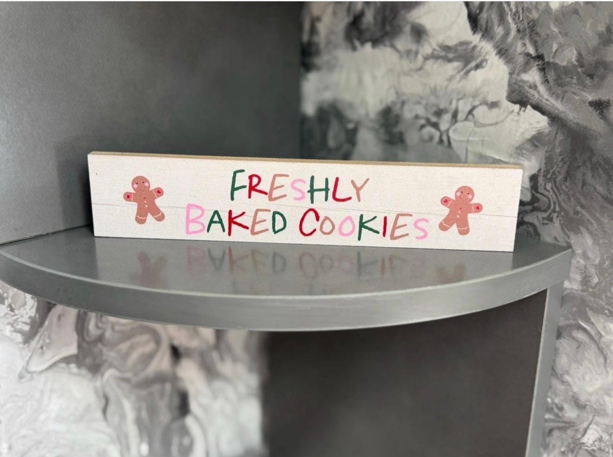 Christmas Wooden Block Signs – Festive Shelf Decor – 6 Designs