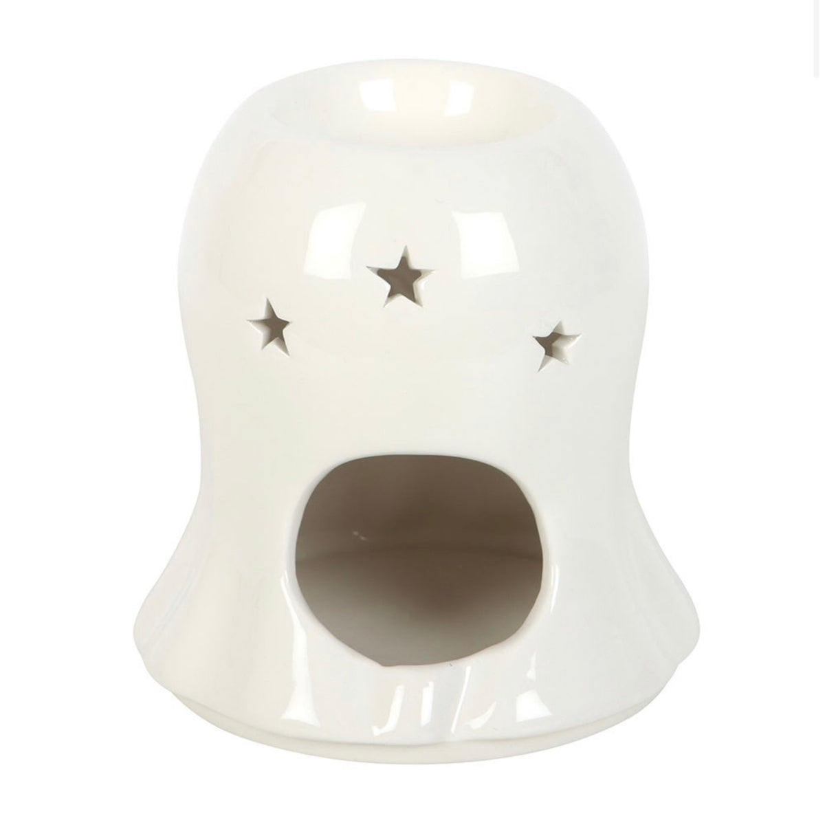 Candy Corn Ghost Oil Burner & Wax Melt Warmer – Cute Halloween Decoration