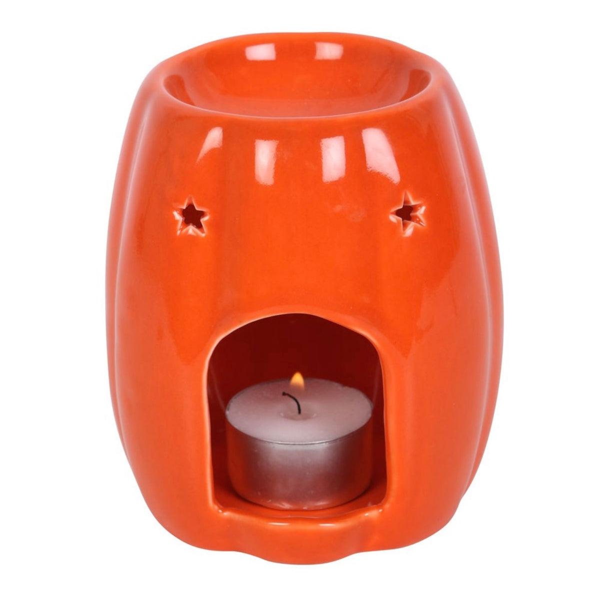 Jack-O’-Lantern Oil Burner & Wax Melt Warmer – Halloween Pumpkin Decor