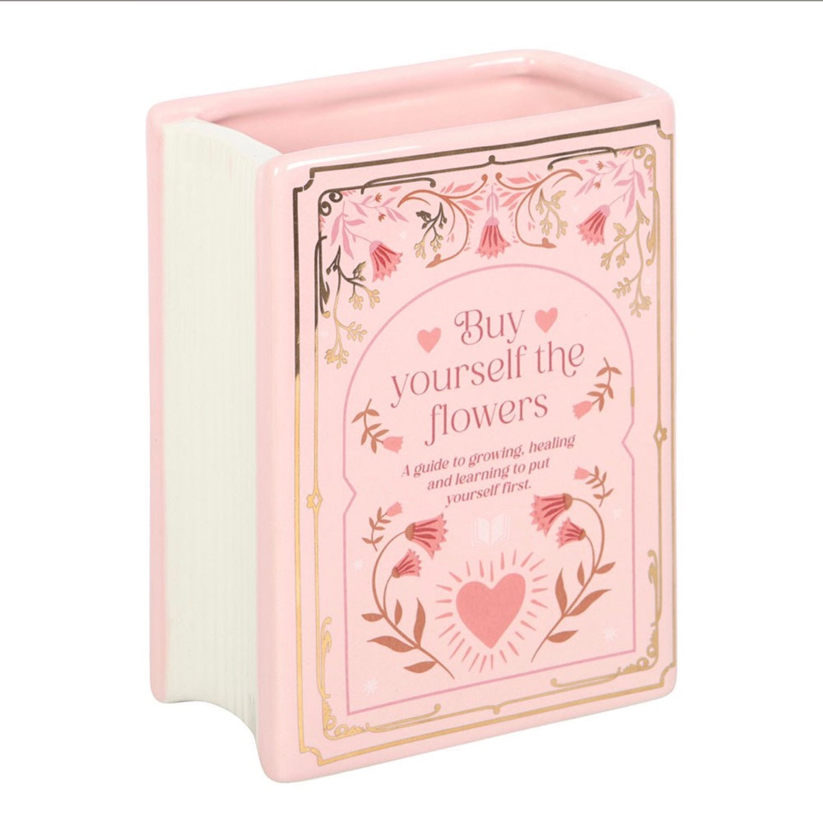 Decorative Ceramic Book Vase – Vintage Style Flower Vase, 3 Designs