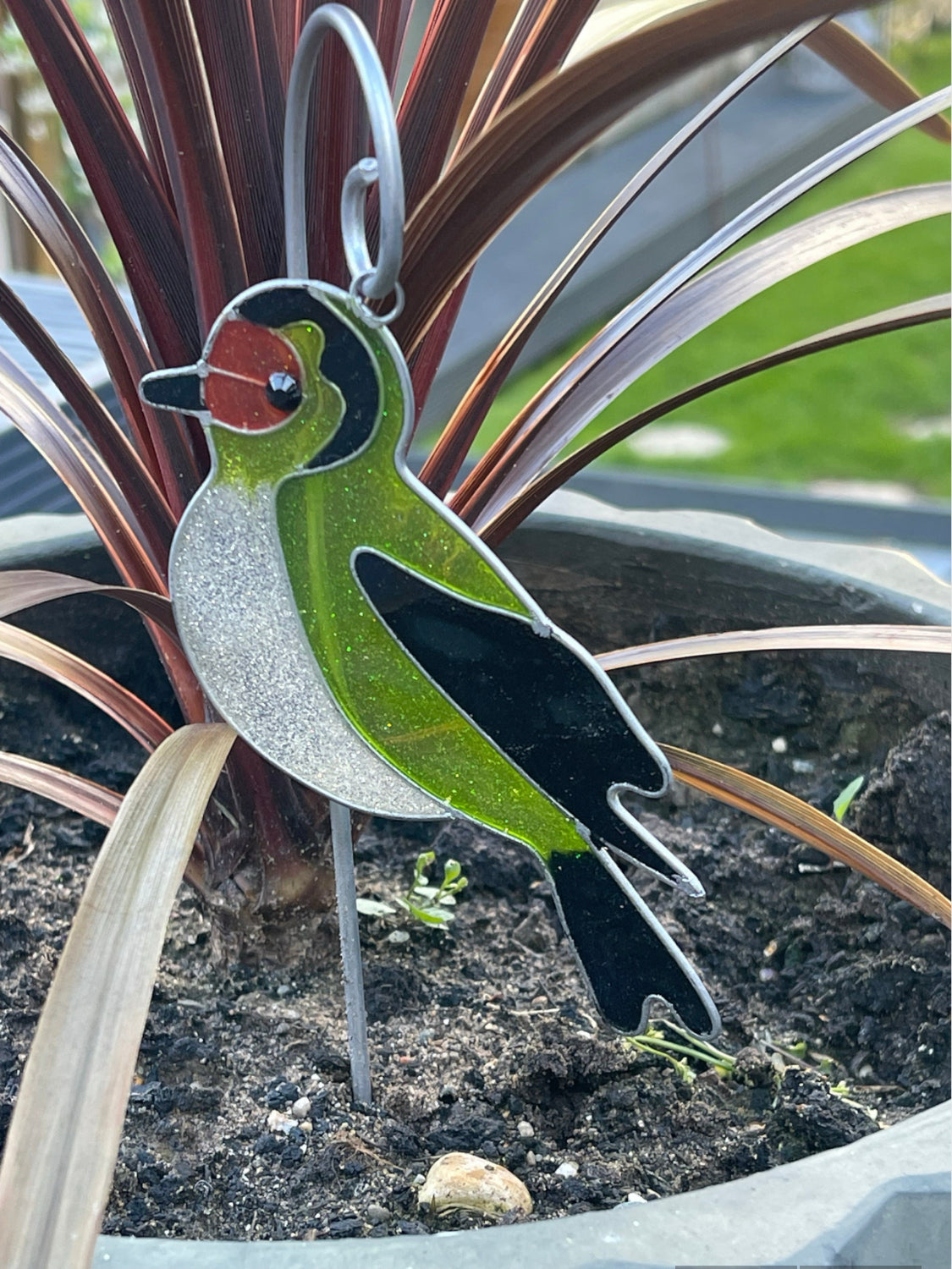 Garden Birds Plant Pot Suncatcher Stakes Decorative Garden Ornaments