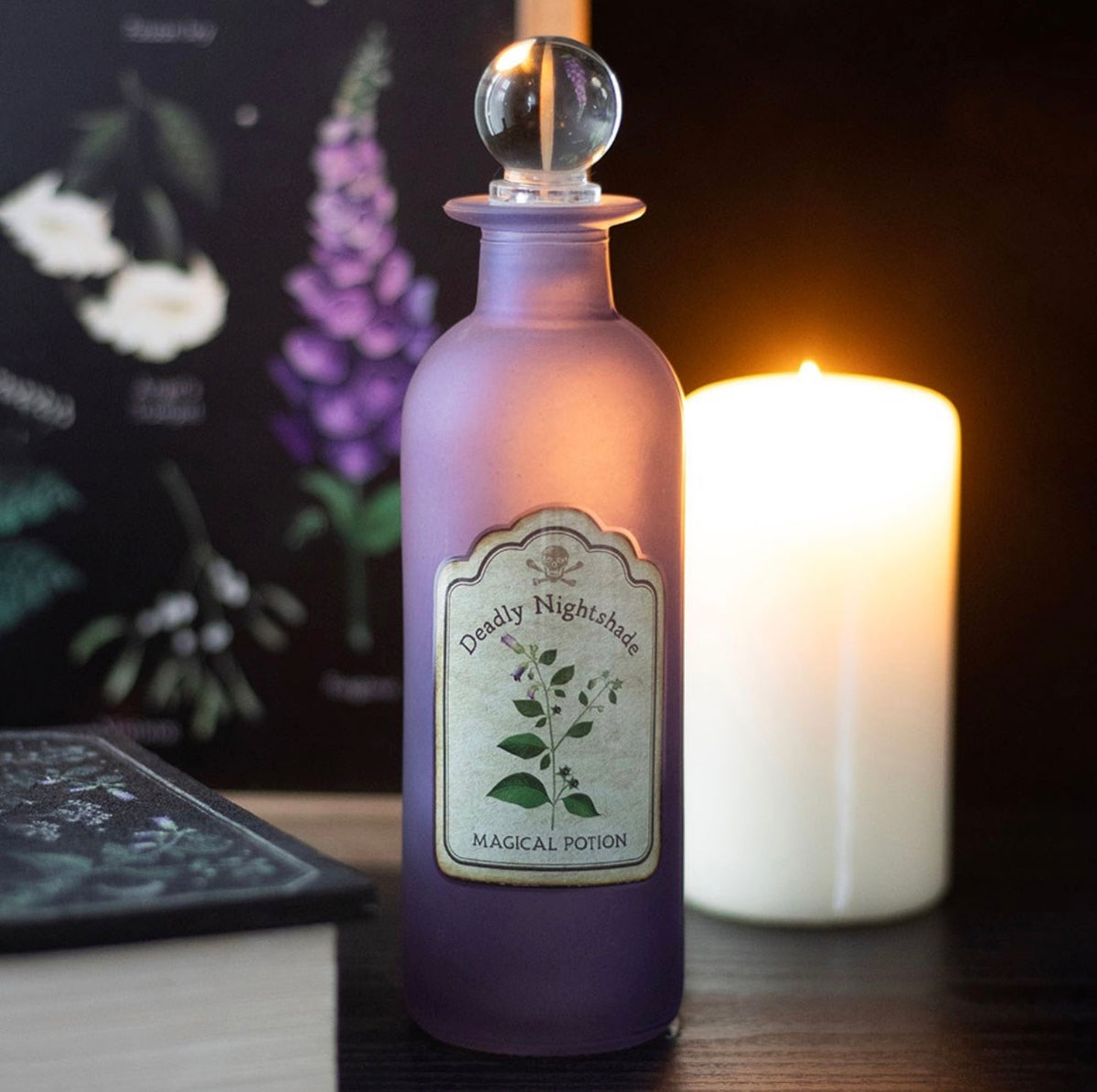 Gothic Decorative Potion Bottles – Witchy Halloween Home Décor, Various Designs