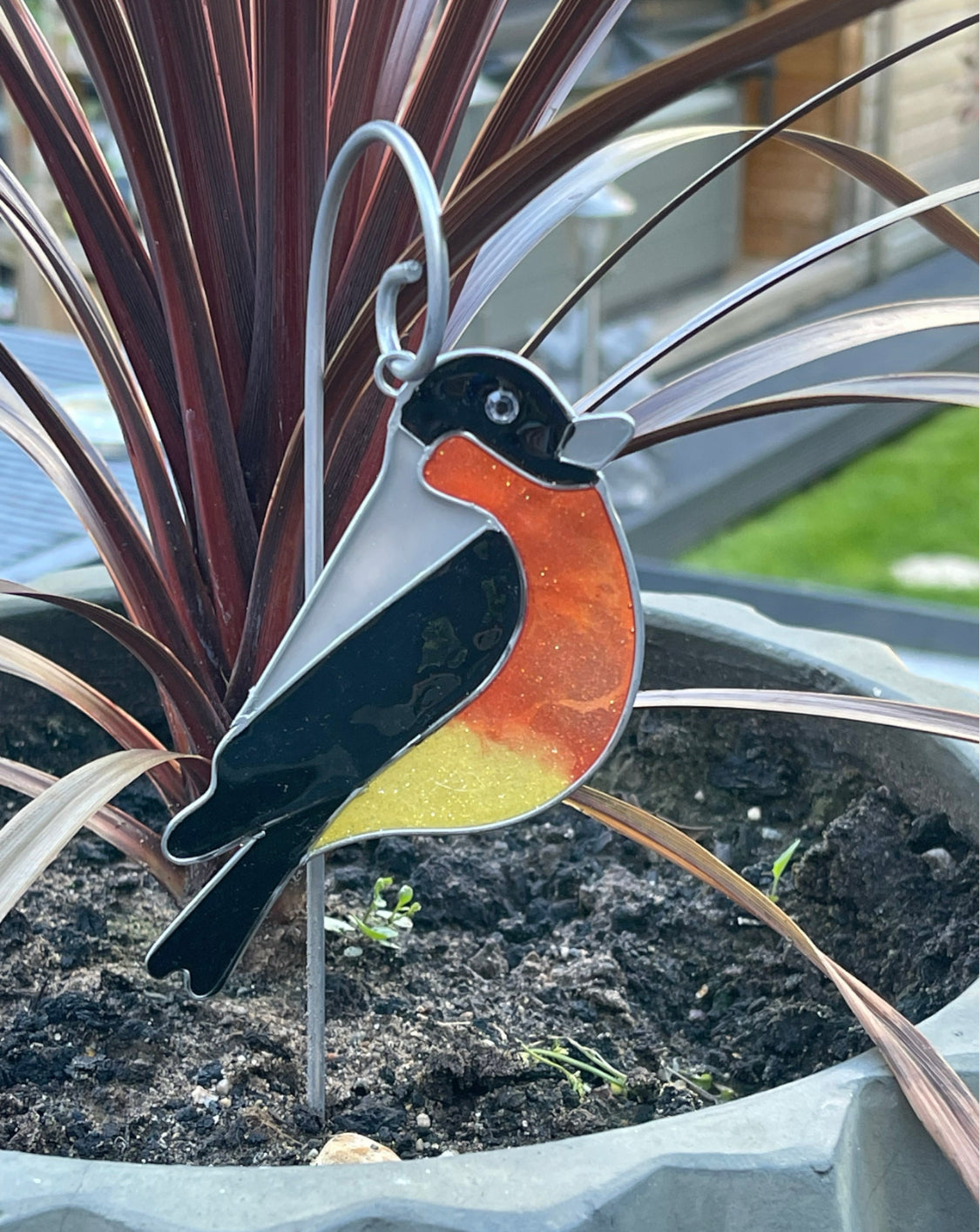 Garden Birds Plant Pot Suncatcher Stakes Decorative Garden Ornaments