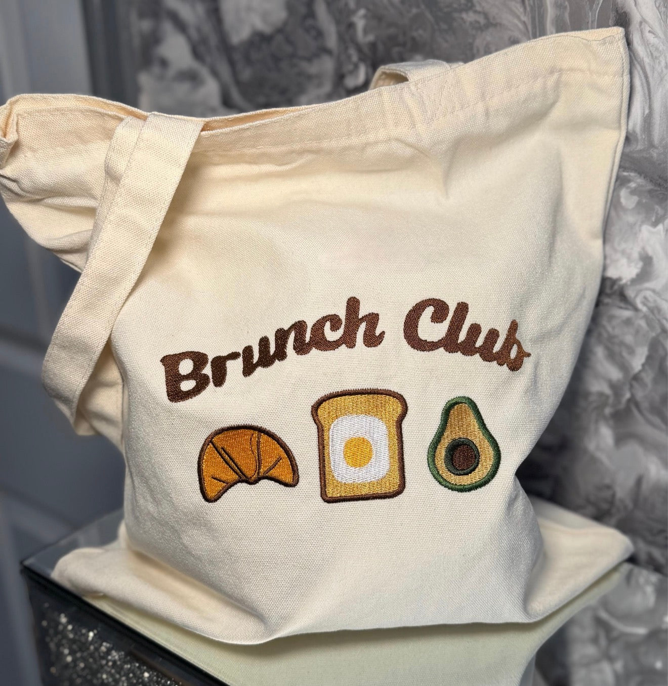 Personalised Brunch Gift Box – Best Friend Birthday Gift, Brunch Club Tote & Coffee Keyring Set