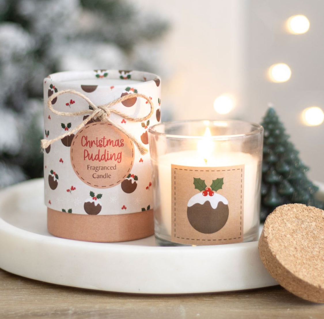 Christmas Pudding Fragranced Festive Candle