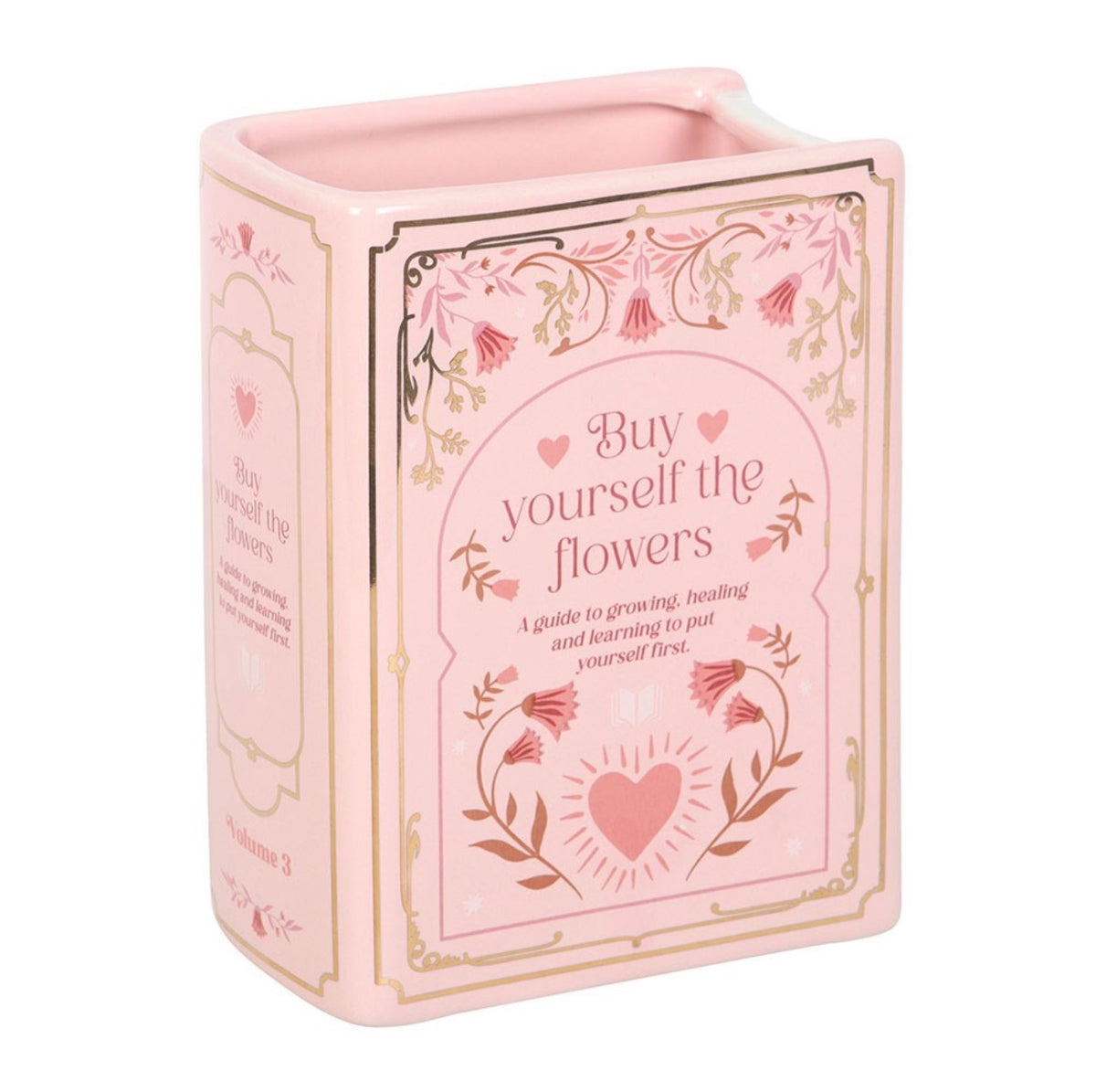 Decorative Ceramic Book Vase – Vintage Style Flower Vase, 3 Designs