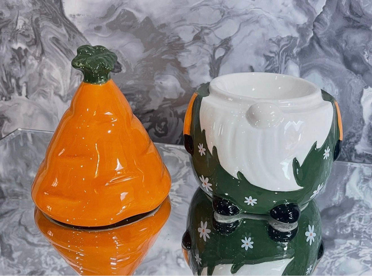 Autumn Gonk Oil Burner, Carrot Gnome Wax Melt Warmer, Cosy Fall Home Decor, Seasonal Home Fragrance Gift