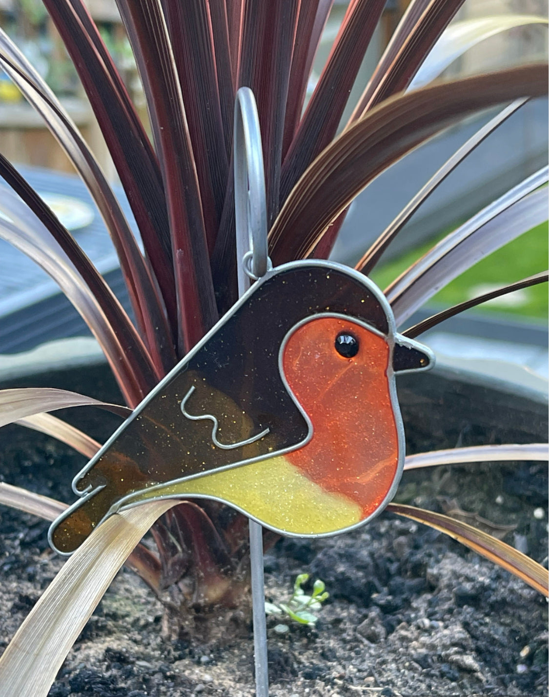 Garden Birds Plant Pot Suncatcher Stakes Decorative Garden Ornaments