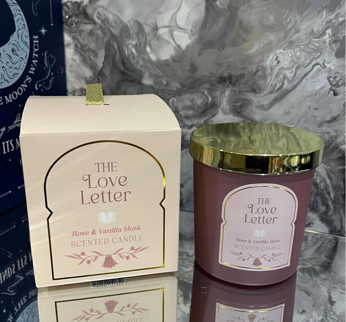 Luxury Book Lover Scented Candle – The Enchanted Library, Love Letter & Story of Serenity Gift Collection
