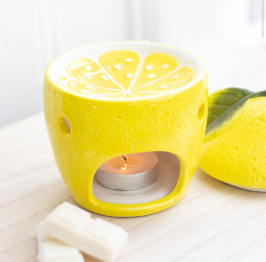 Lemon Fruit Oil Burner Wax Melt Warmer Ornament Summer Aromatherapy Decor Gifts
