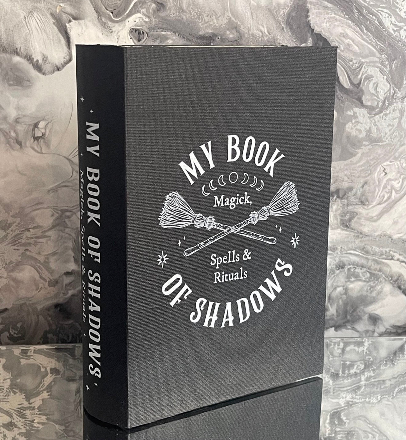 Wooden Book Storage Box – Decorative Book Shaped Keepsake Box for Bookshelf Styling – Hidden Storage Gift for Book Lovers - 4 designs