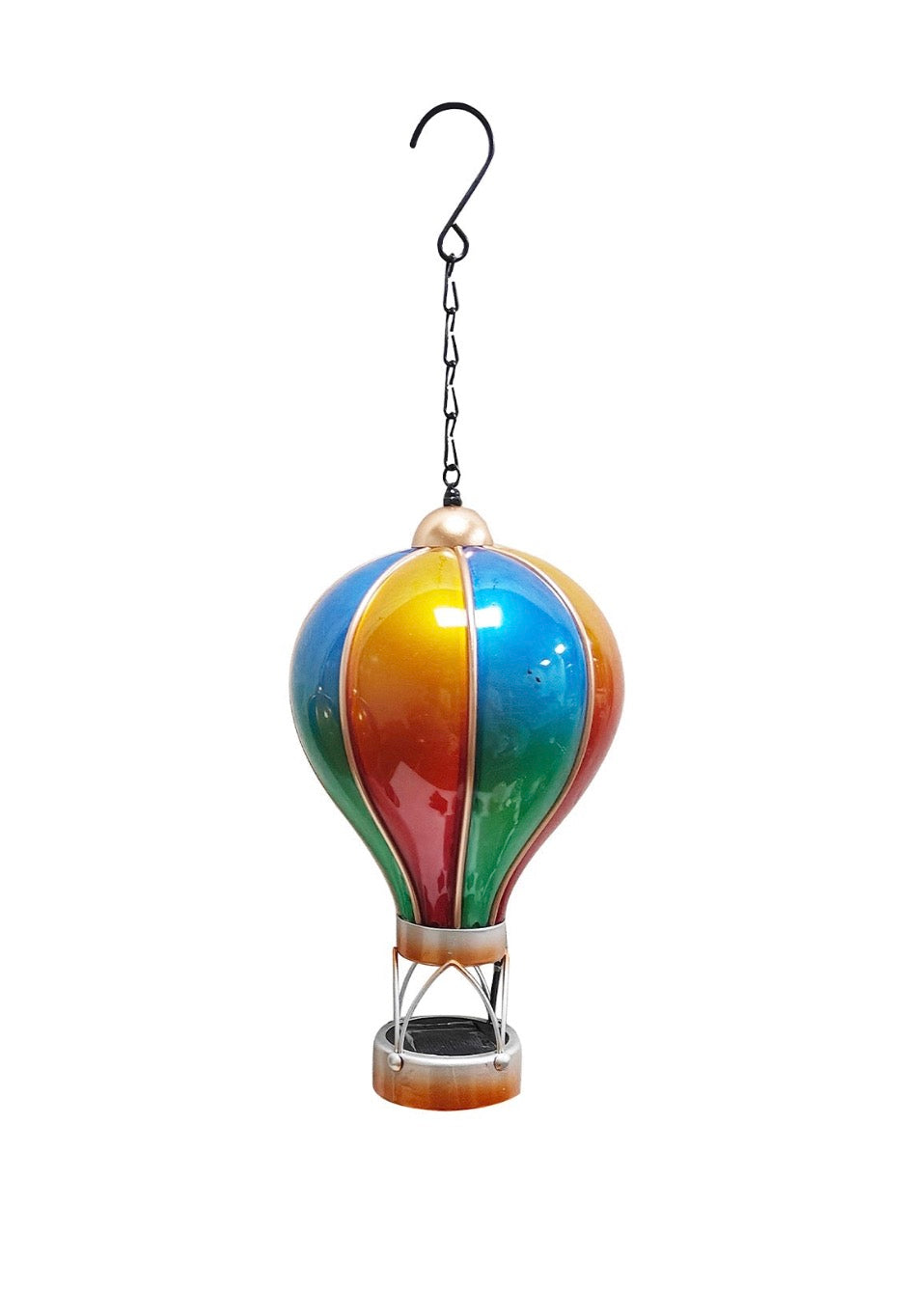 Solar Hot Air Balloon Lantern – Flickering Flame Effect LED Garden Light – Hanging Outdoor Decor – 6 Designs, 2 Sizes
