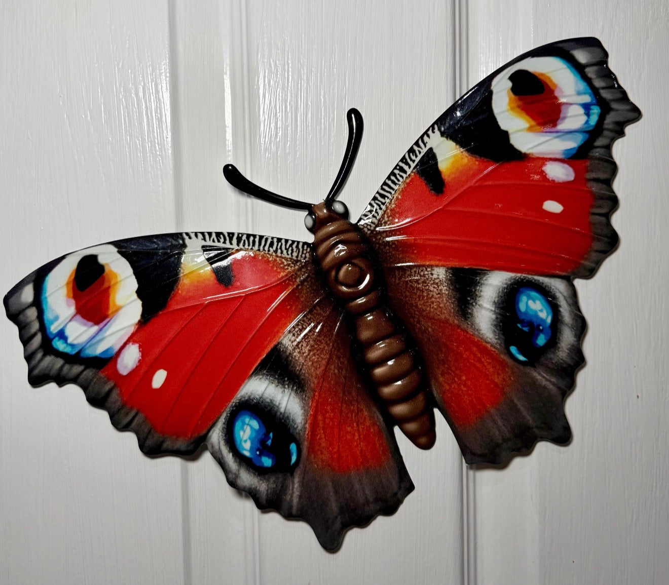 Decorative Butterfly Metal Garden Wall Art Plaques, Brighten up Fences, Walls, Sheds, Summerhouses etc. - 4 Colours