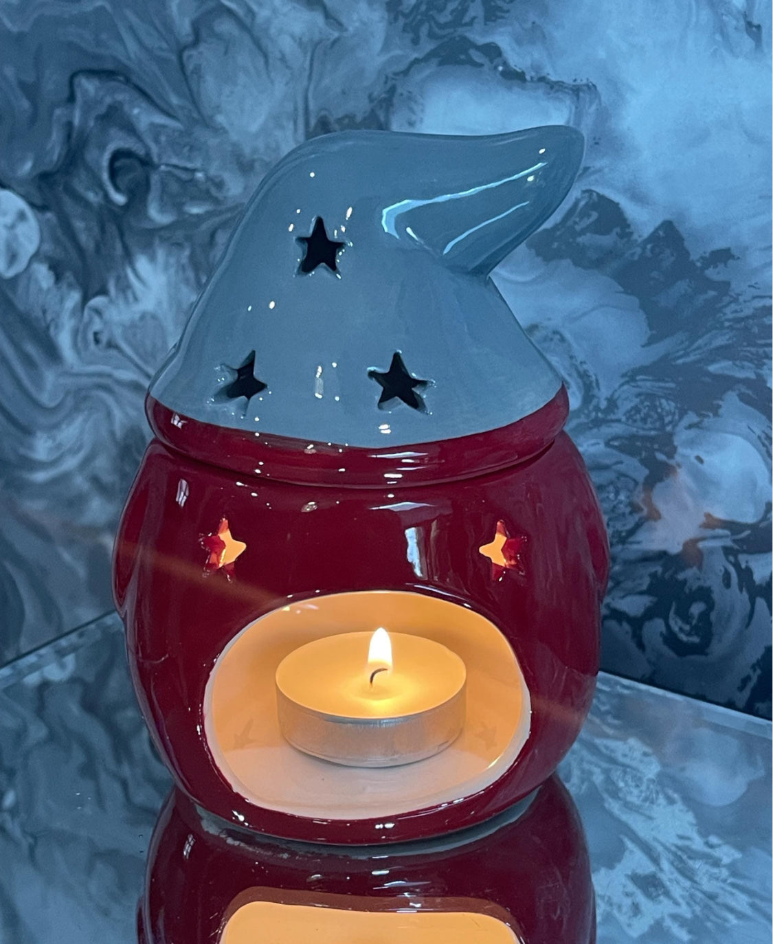 Festive Xmas Gonk Ceramic Oil Burner/Wax Melt Warmer Home Fragrance Decorative Ornament