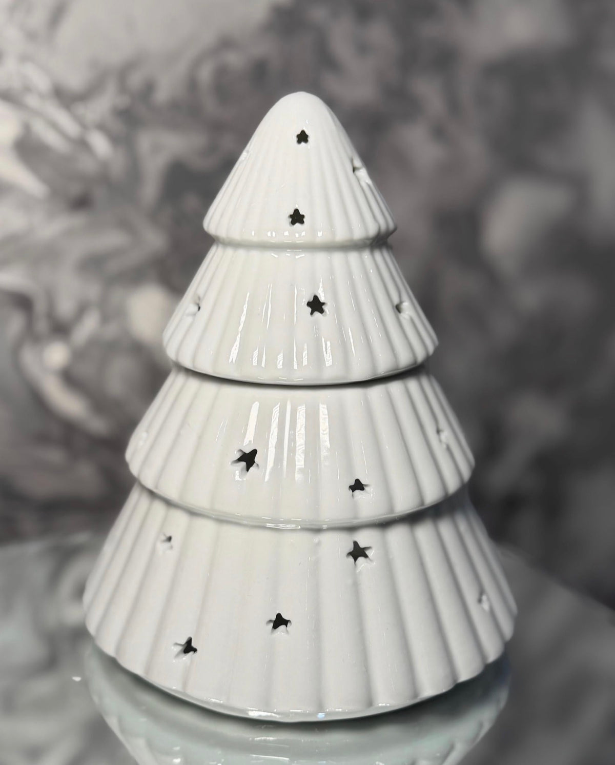 White Christmas Tree Oil Burner & Wax Melt Warmer