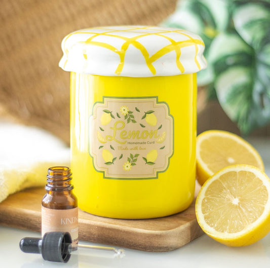 Lemon Curd Jam Jar Oil Burner Wax Melt Warmer Ornament Summer Decor Garden Gifts