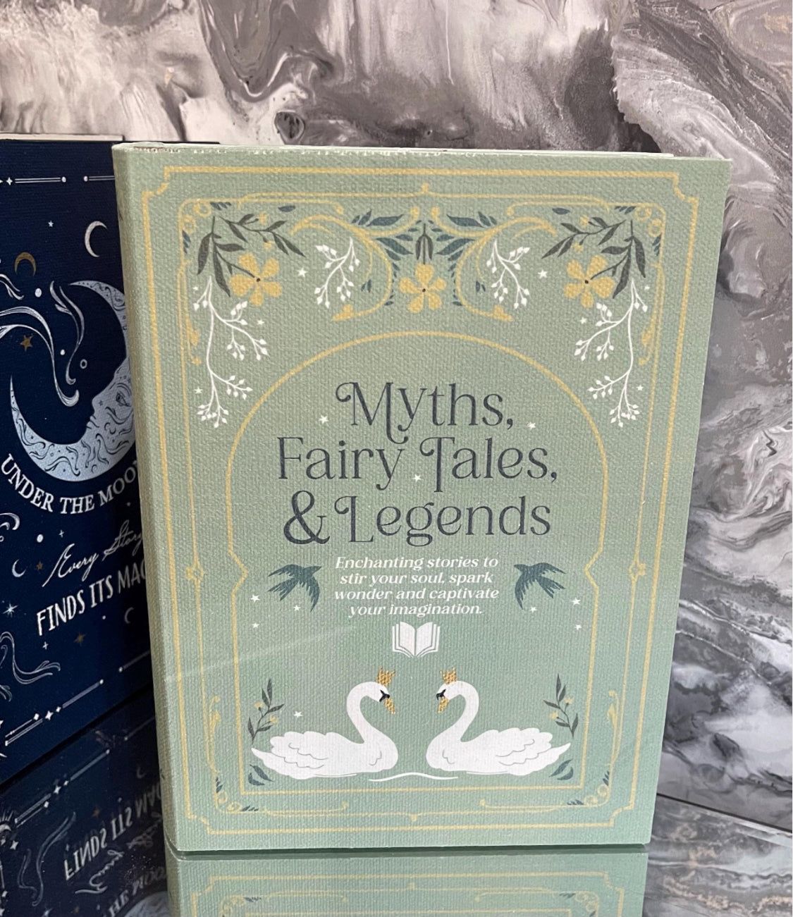 Wooden Book Storage Box – Decorative Book Shaped Keepsake Box for Bookshelf Styling – Hidden Storage Gift for Book Lovers - 4 designs