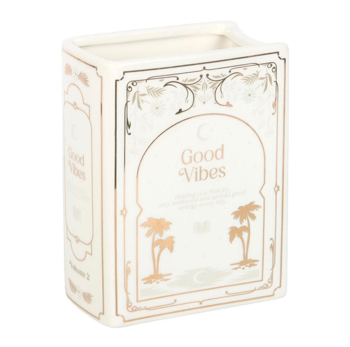 Decorative Ceramic Book Vase – Vintage Style Flower Vase, 3 Designs