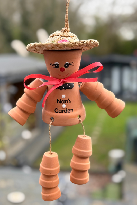 Personalised Terracotta Happy Mother’s Day, Nan’s Garden, Mum’s Garden Theme Plant Pot Lady Gifts