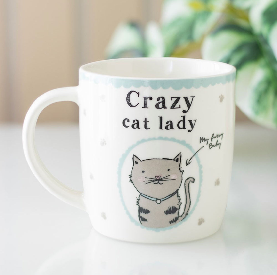 Crazy Cat Lady Mug – Funny Cat Lover Gift | My Furry Baby Design