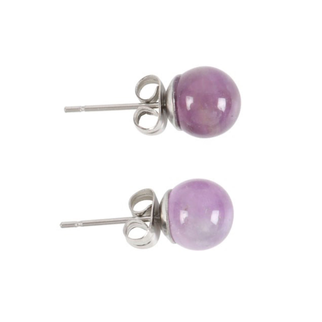 Semi Precious Crystal Stud Earrings, Fashion Jewellery, Sterling Silver Posts & Butterfly Backs