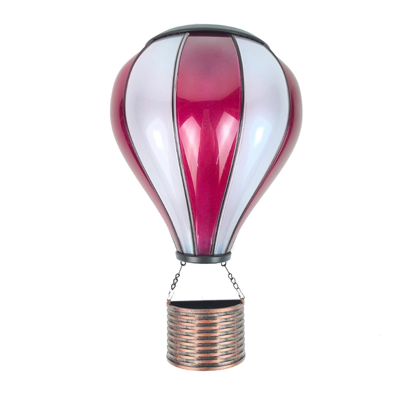 Solar Hot Air Balloon Wall Light – Colourful Garden Wall Art Outdoor Decor