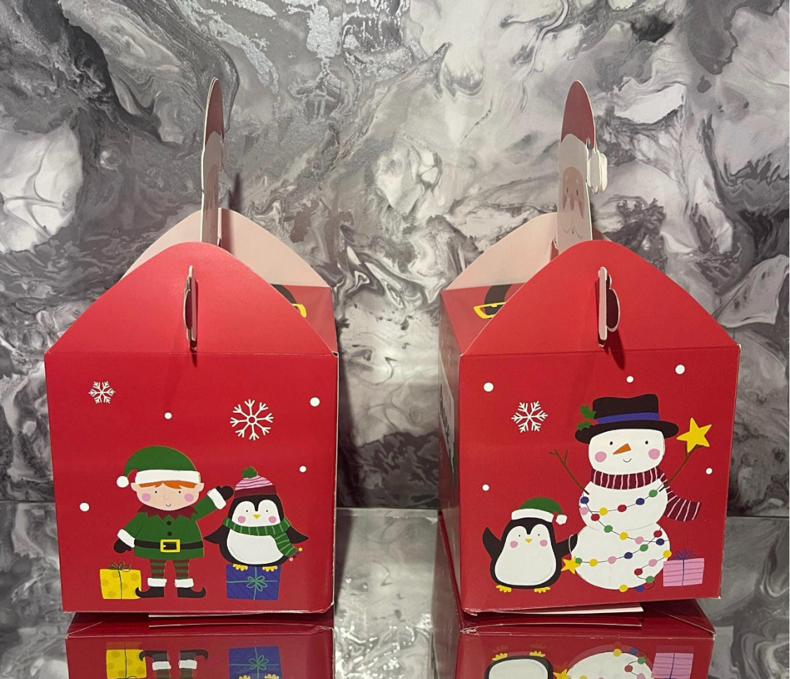 Personalised Santa Sweet Treat Boxes – Christmas Party Favours for Kids, Xmas Eve Boxes, Classroom Gifts or Stocking Fillers