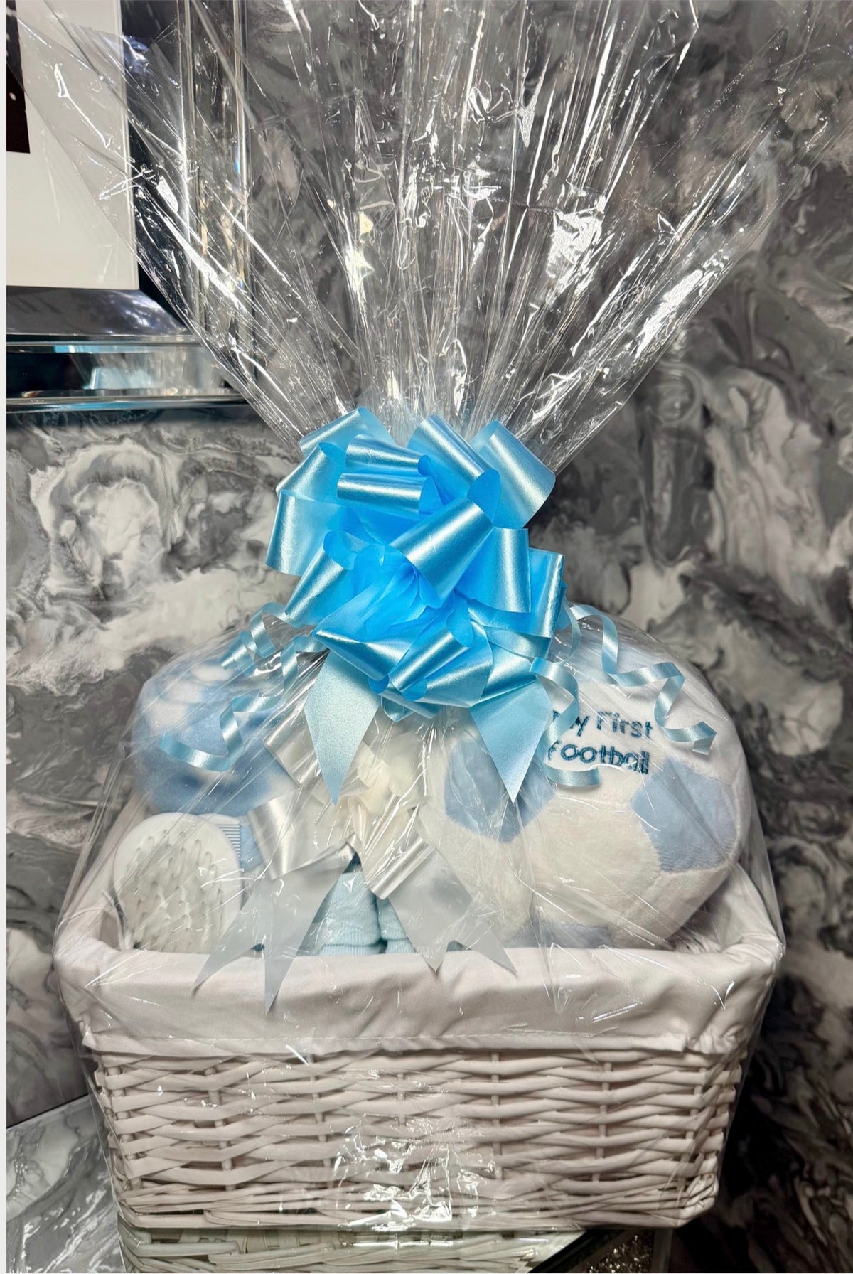 Personalised My First Football Baby Hamper – Pink, Blue or Red