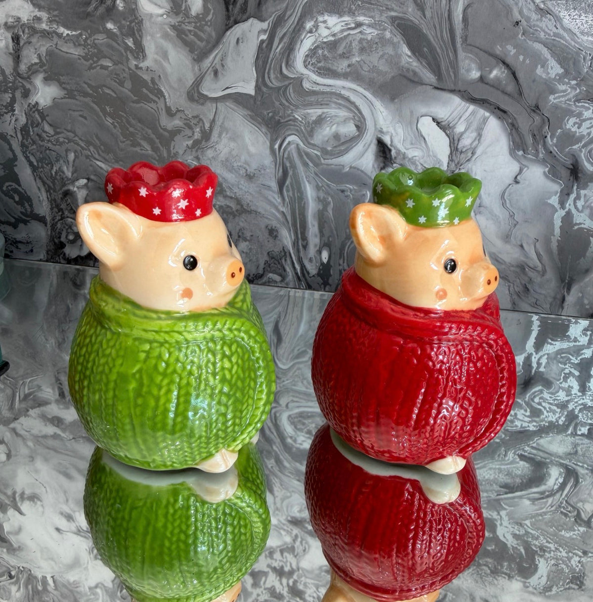 Christmas Pigs in Blankets Salt & Pepper Shaker Set