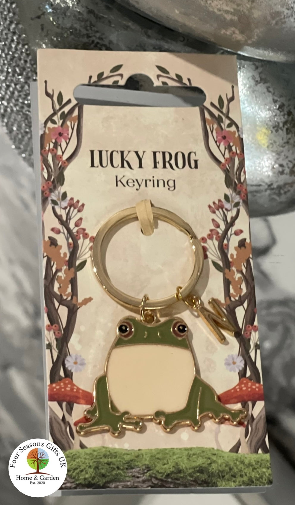 Lucky Frog Personalised Enamel Keyring Handbag Charm - Gifts for Someone Special