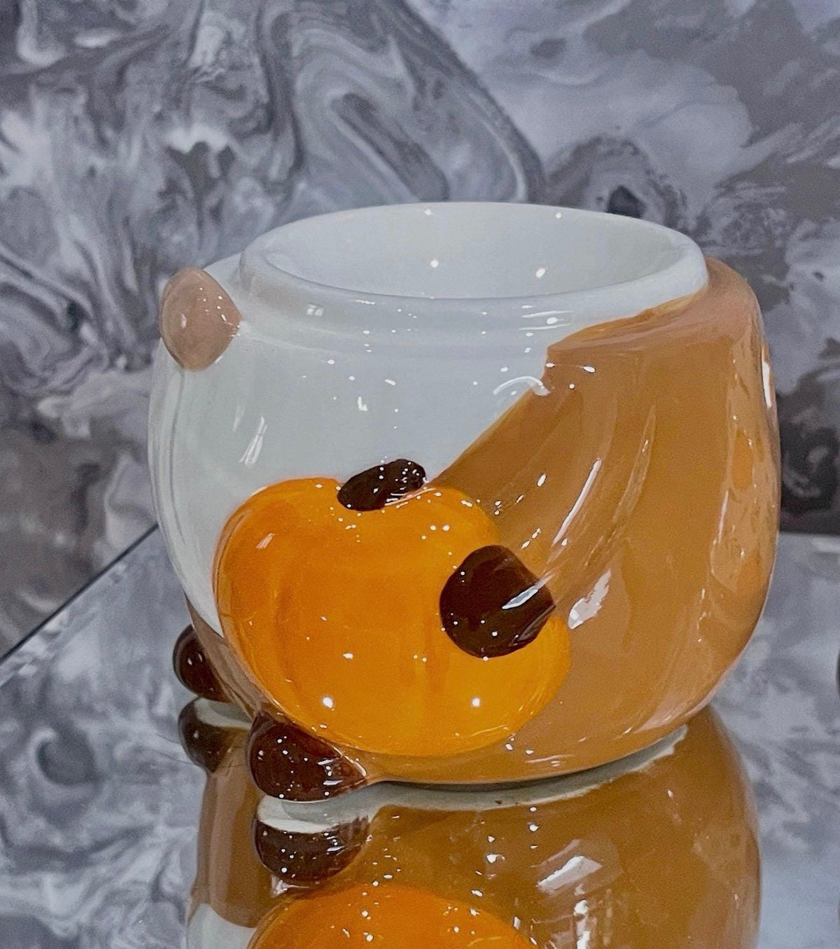 Autumn Gonk Oil Burner – Pumpkin Ceramic Wax Melt Warmer – Cosy Fall Home Decor
