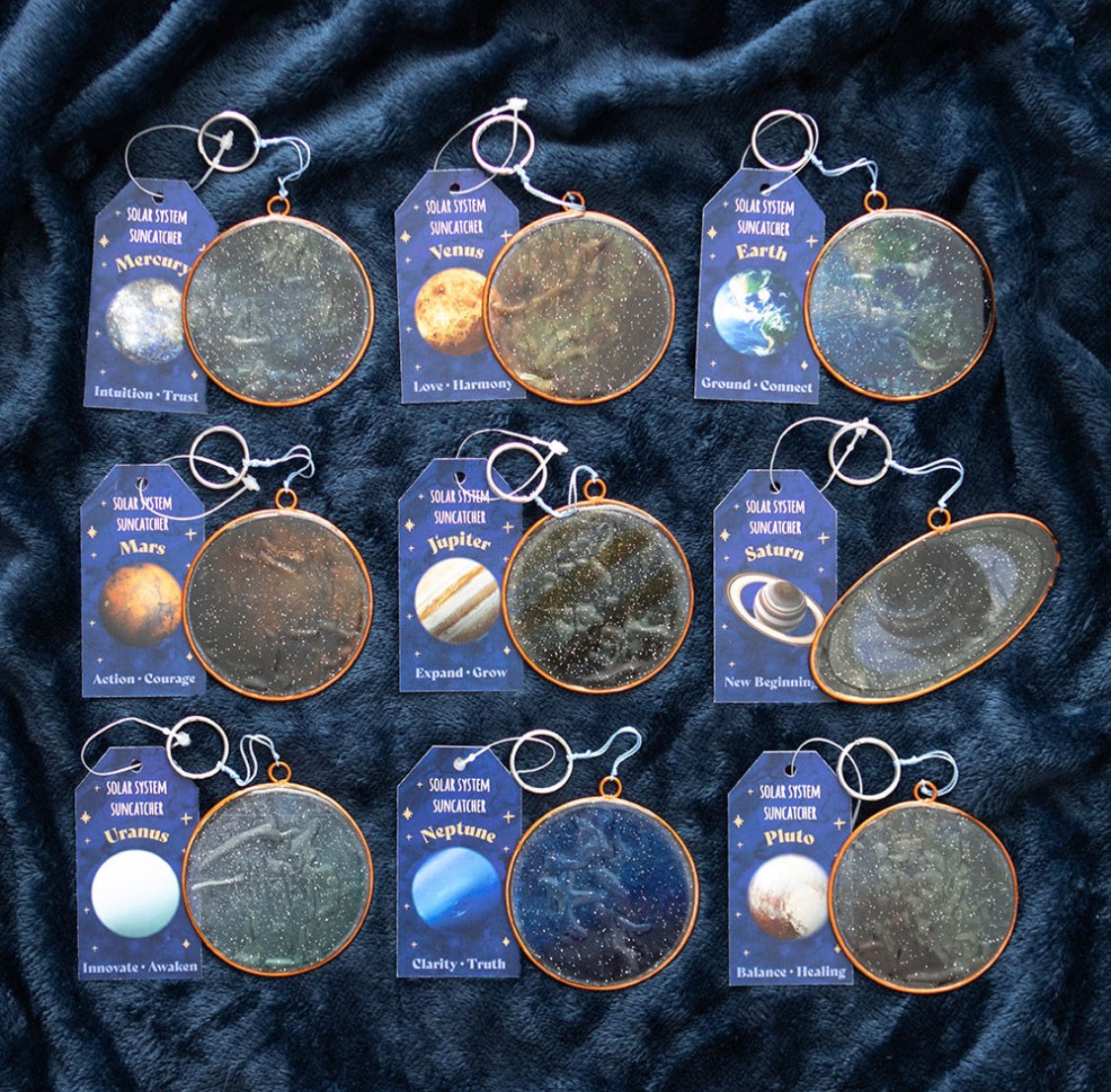 Planets of the Solar System Resin Light Sun-catchers, Hang in the window or Garden