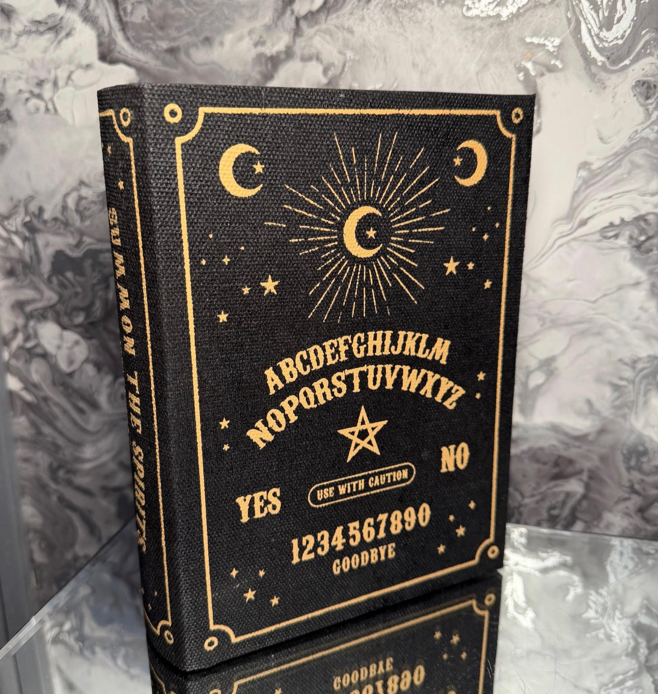 Wooden Book Storage Box – Decorative Book Shaped Keepsake Box for Bookshelf Styling – Hidden Storage Gift for Book Lovers - 4 designs