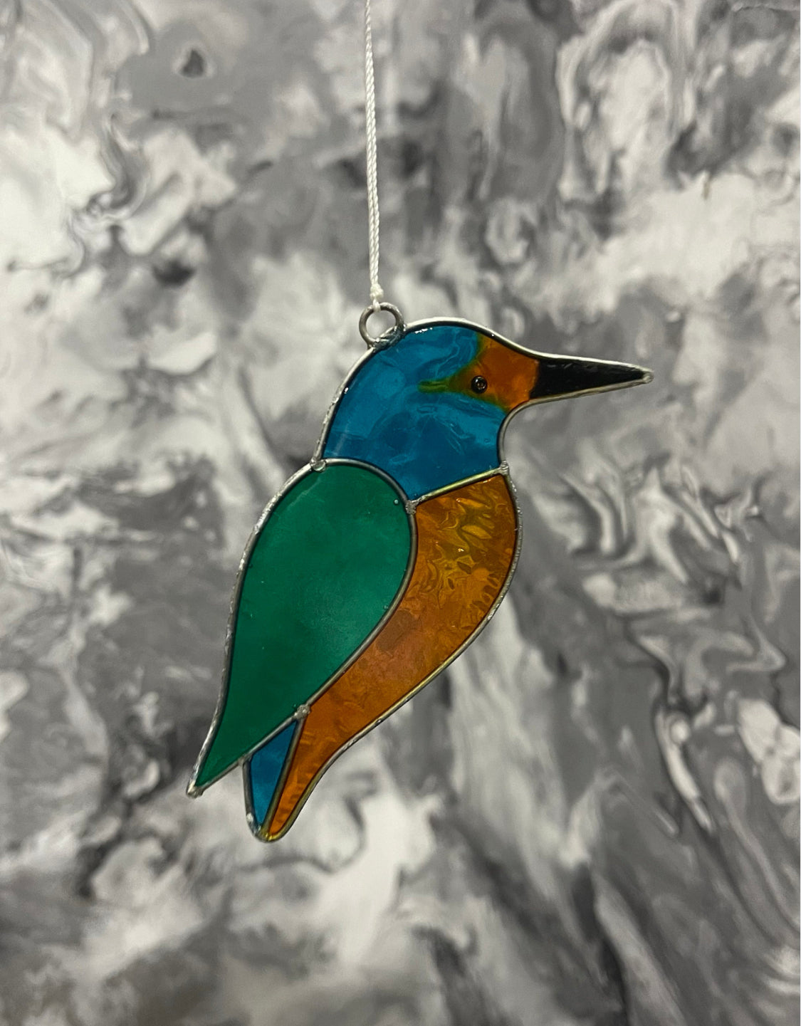 Kingfisher Bird Suncatcher Wind Spinner Light Catcher Window or Garden Hanging decoration