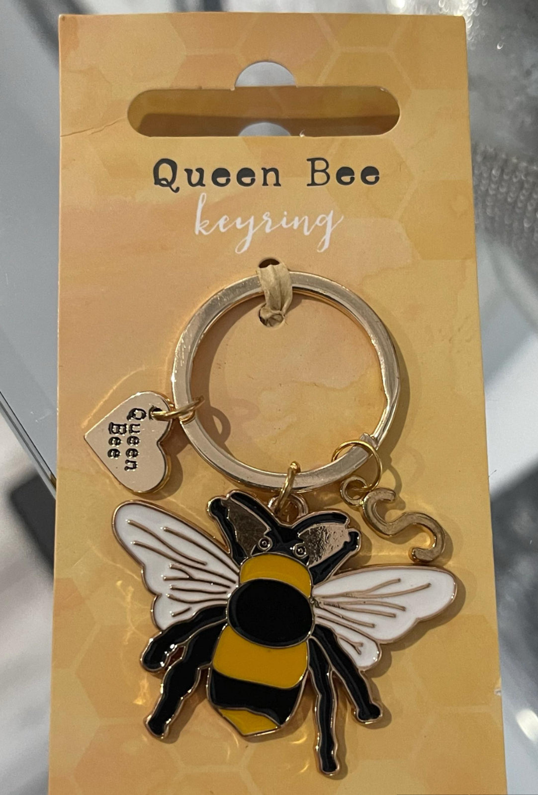 Personalised Queen Bee Enamel Keyring Handbag Charm - Gifts for Someone Special