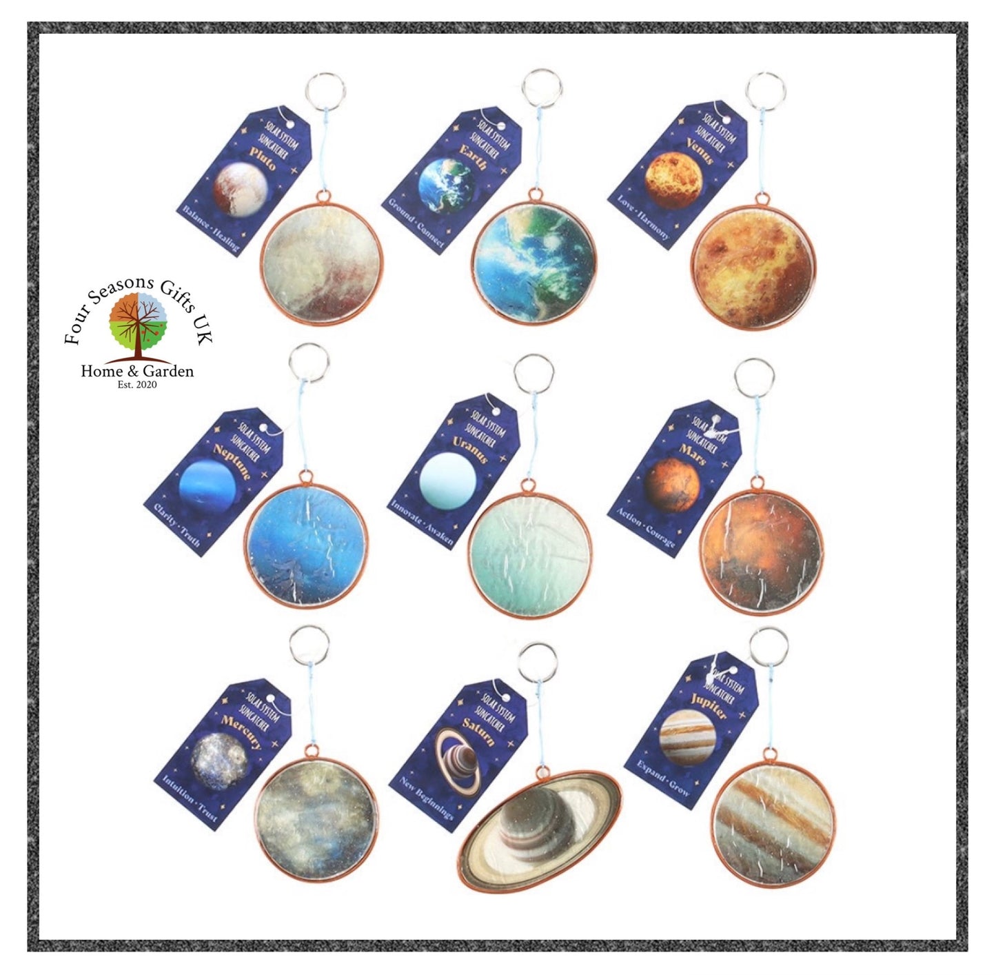 Planets of the Solar System Resin Light Sun-catchers, Hang in the window or Garden