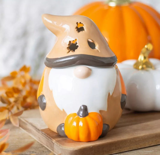 Autumn Gonk Gnome Pumpkin Oil Burner Wax Melt Warmer Halloween Home Decor Gift